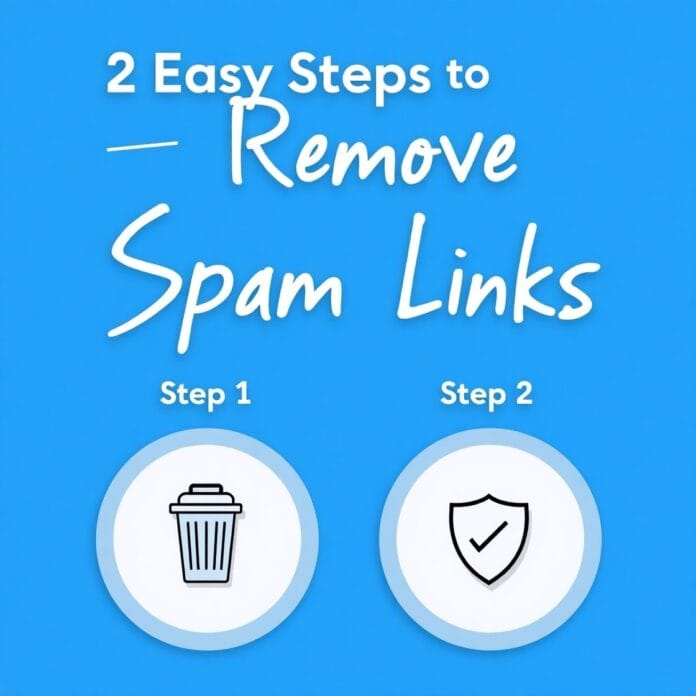 2 Easy Steps to Remove Spam Links