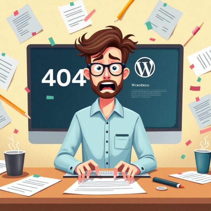 404 page in wordpress