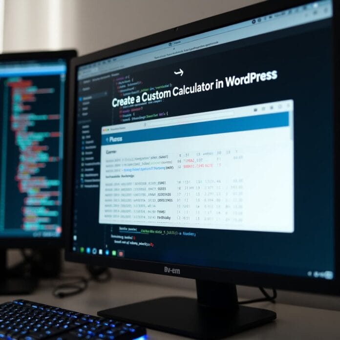 Custom Calculator in WordPress