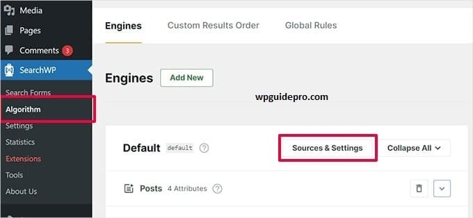 Customize your Search Algorithm