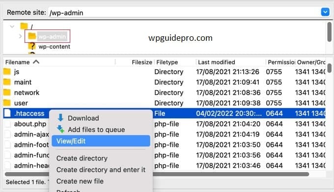 wordpress core file