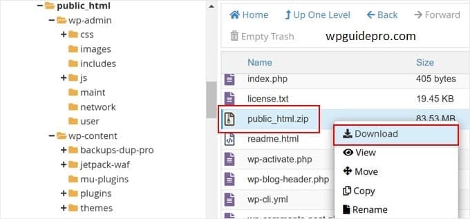 FTP public html