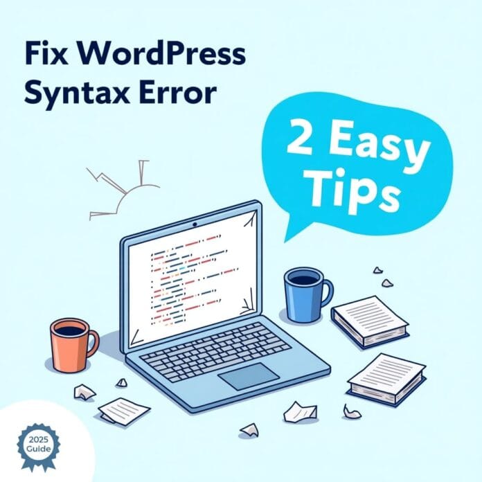 Fix WordPress Syntax Error 2 Easy Tips (2025 Guide)
