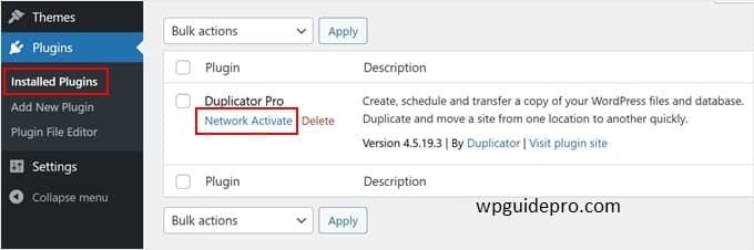 Install Duplicator