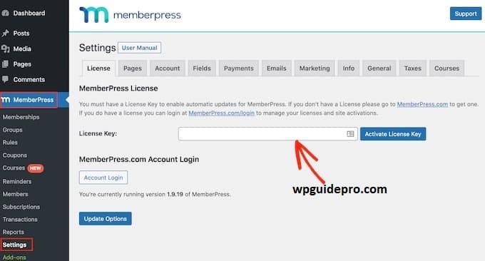 Lock WordPress With MemberPress