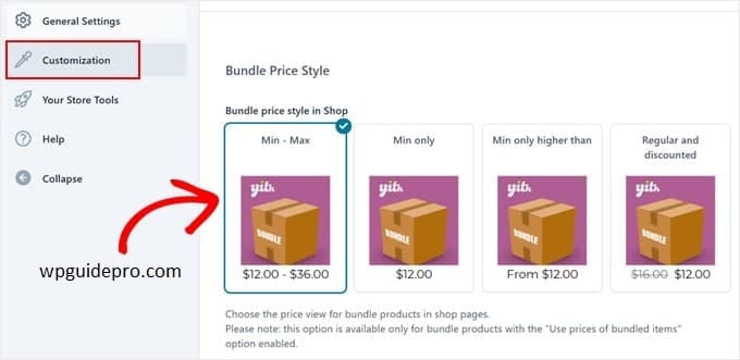 bundle price style product