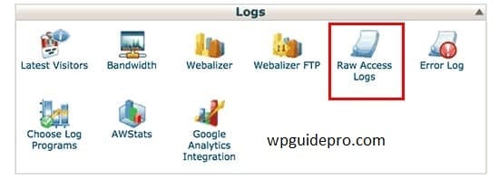 Raw access logs