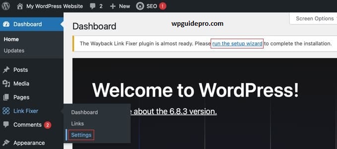 wayback machine link fixer
