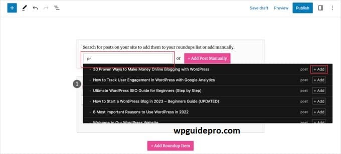 adding a post from blog