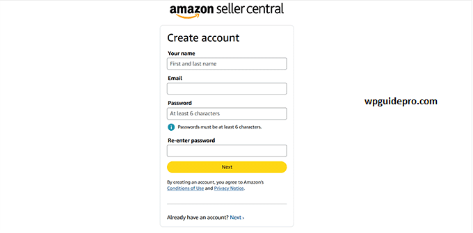 amzaon seller central
