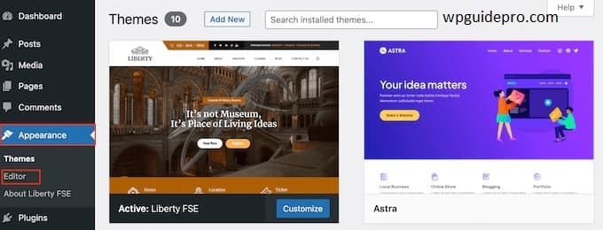 apperance editor