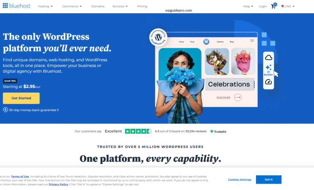 bluehost cloud