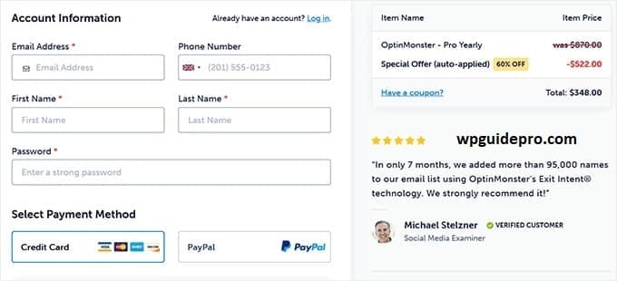 reduce payment form