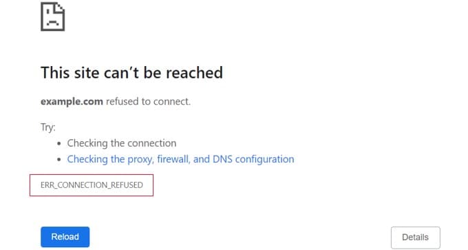 err connection refused