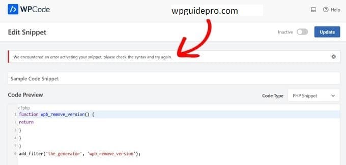 custom code to WordPress