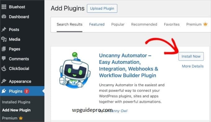 Install Uncanny Automator
