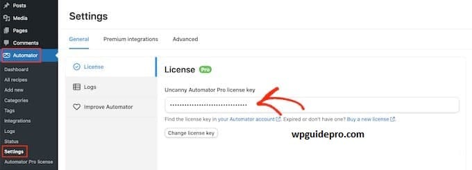 install and active uncanny automator
