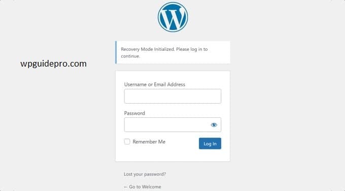 wordpress login