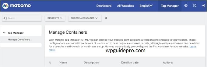 Manager containers