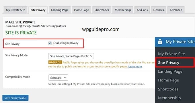Login to View All Pages in WordPress With My Private Site