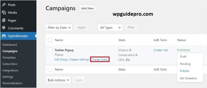 optinmonster campaigns