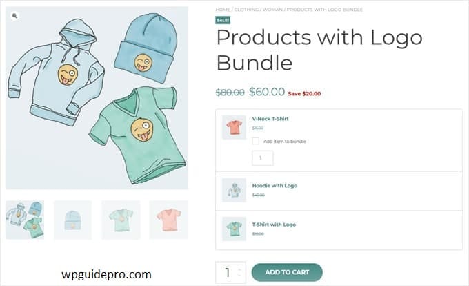 Product with logo