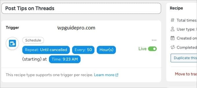 Schedule Integration