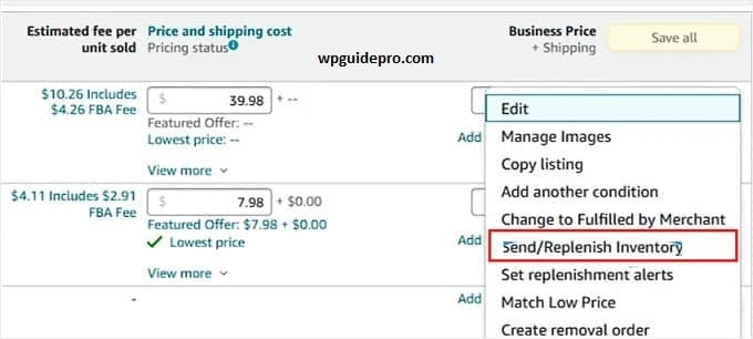 send to amazon