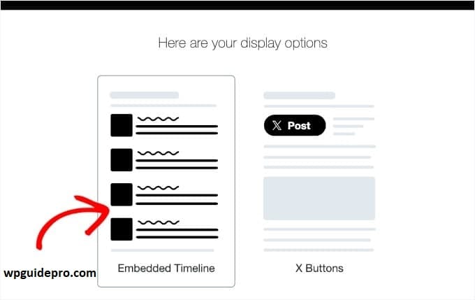 twitter page embed code