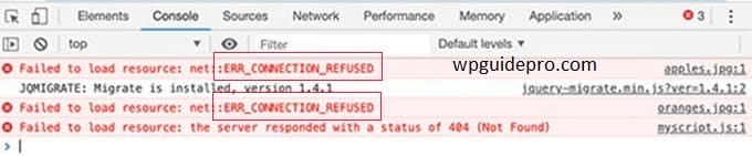 can't reached error