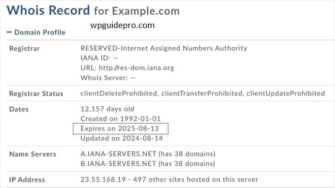 whoislookup details