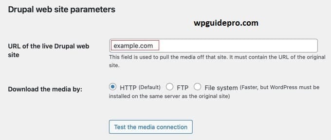 drupal web site parameters