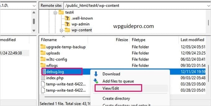 debug.log