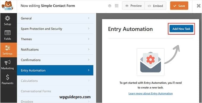simple contact form